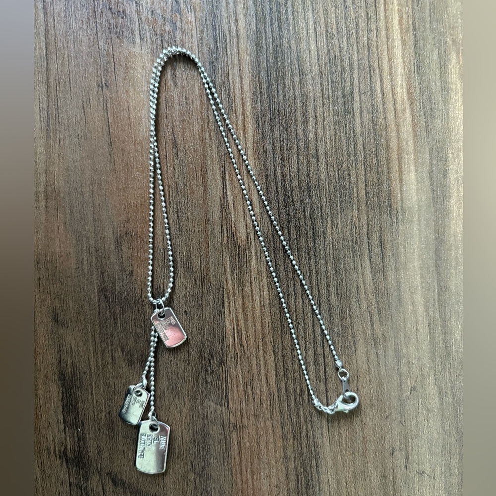 Tiny Dog-tag Necklace